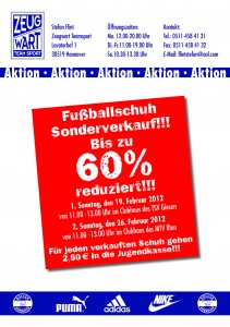 Schuhe kaufen - Jugendkasse unterstützen