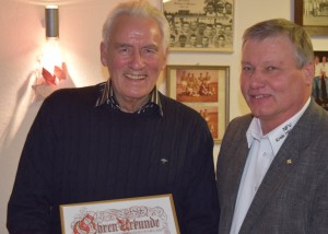 Horst Becher zum Ehrenvorsitzenden ernannt