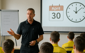 KI-Bild zeigt Lehrarbeit von Schiedsrichtern