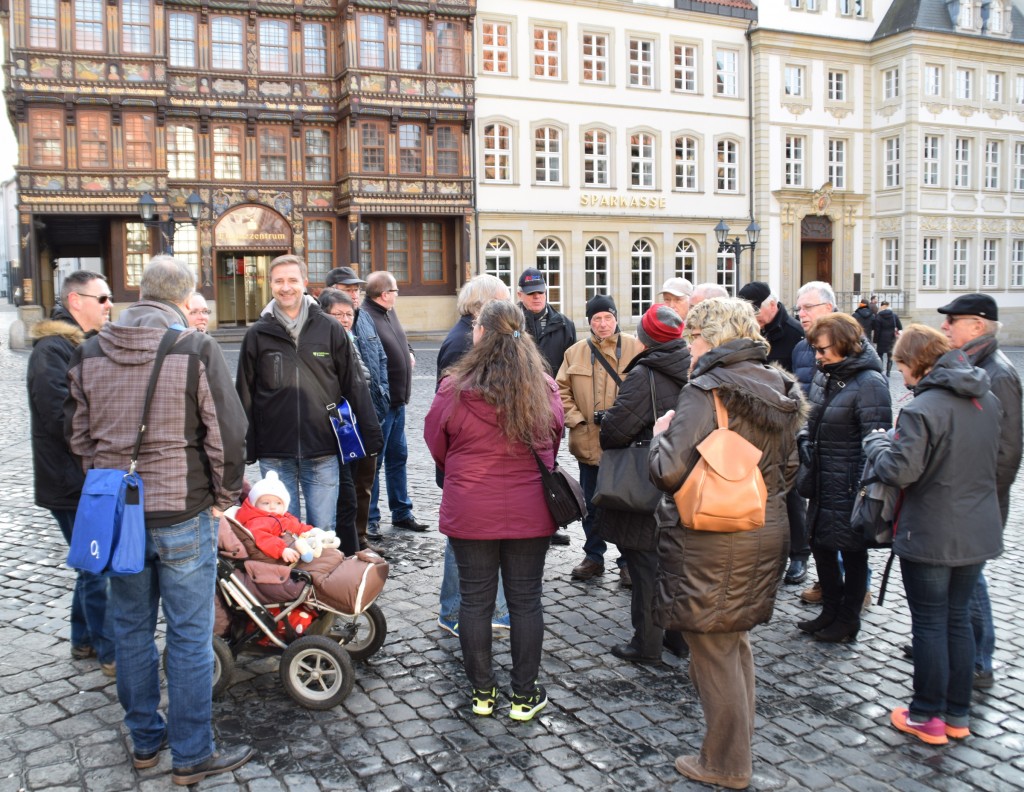 Braunkohlwanderung 2016 auf dem Hildesheimer Marktplatz
